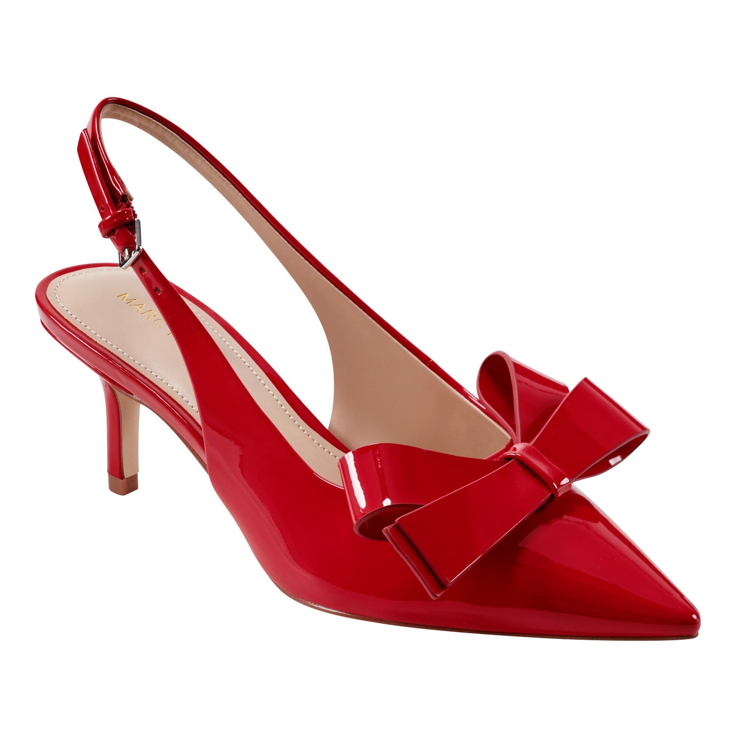 Marc Fisher Allon Bow Slingback Pump - Red Patent