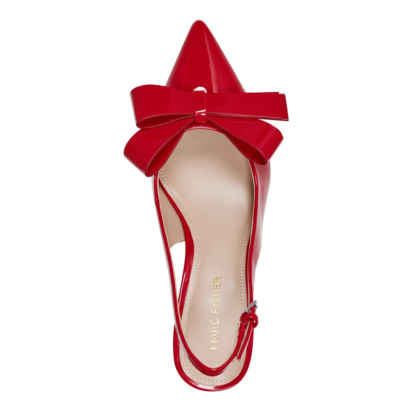 Marc Fisher Allon Bow Slingback Pump - Red Patent