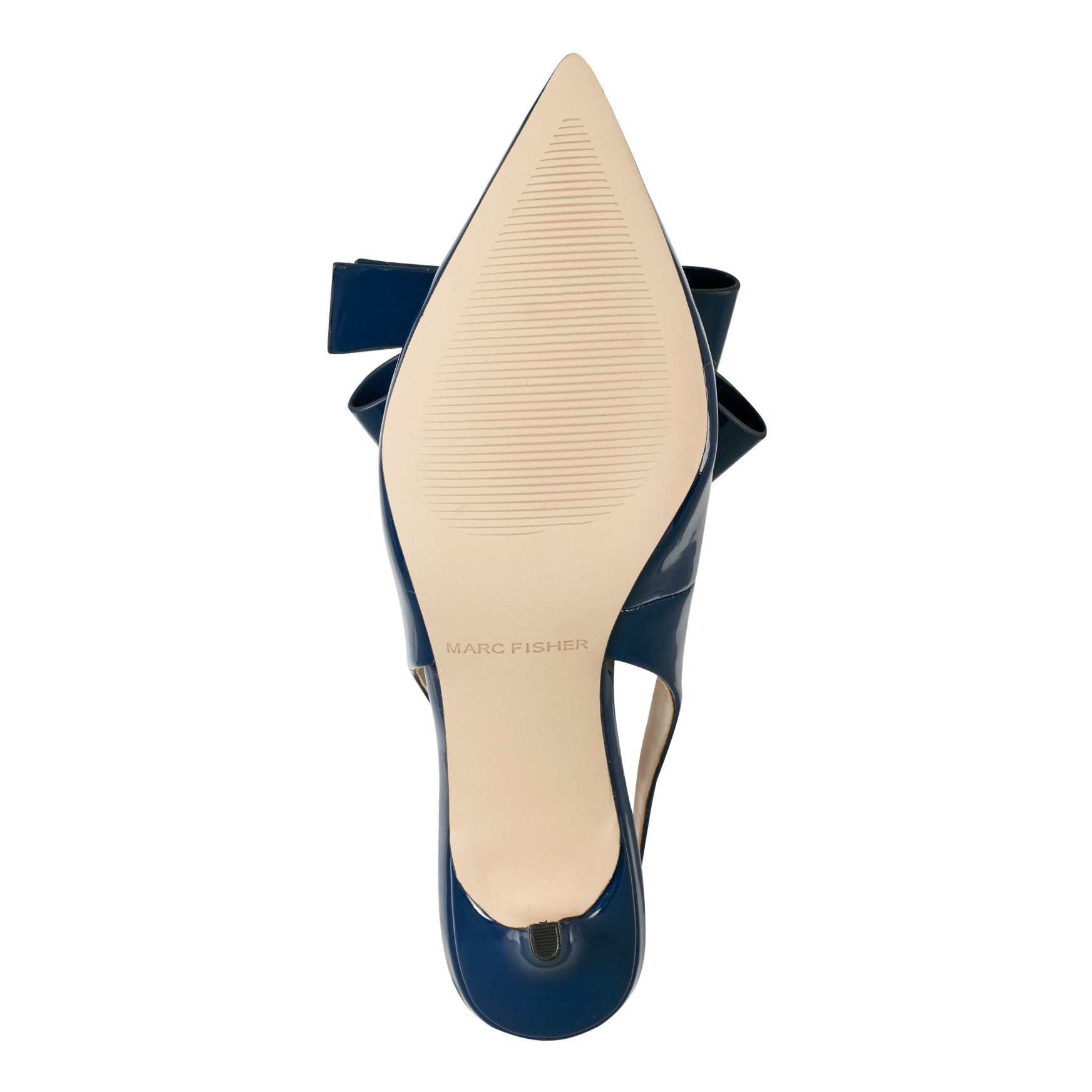 Marc Fisher Allon Bow Slingback Pump - Navy Patent