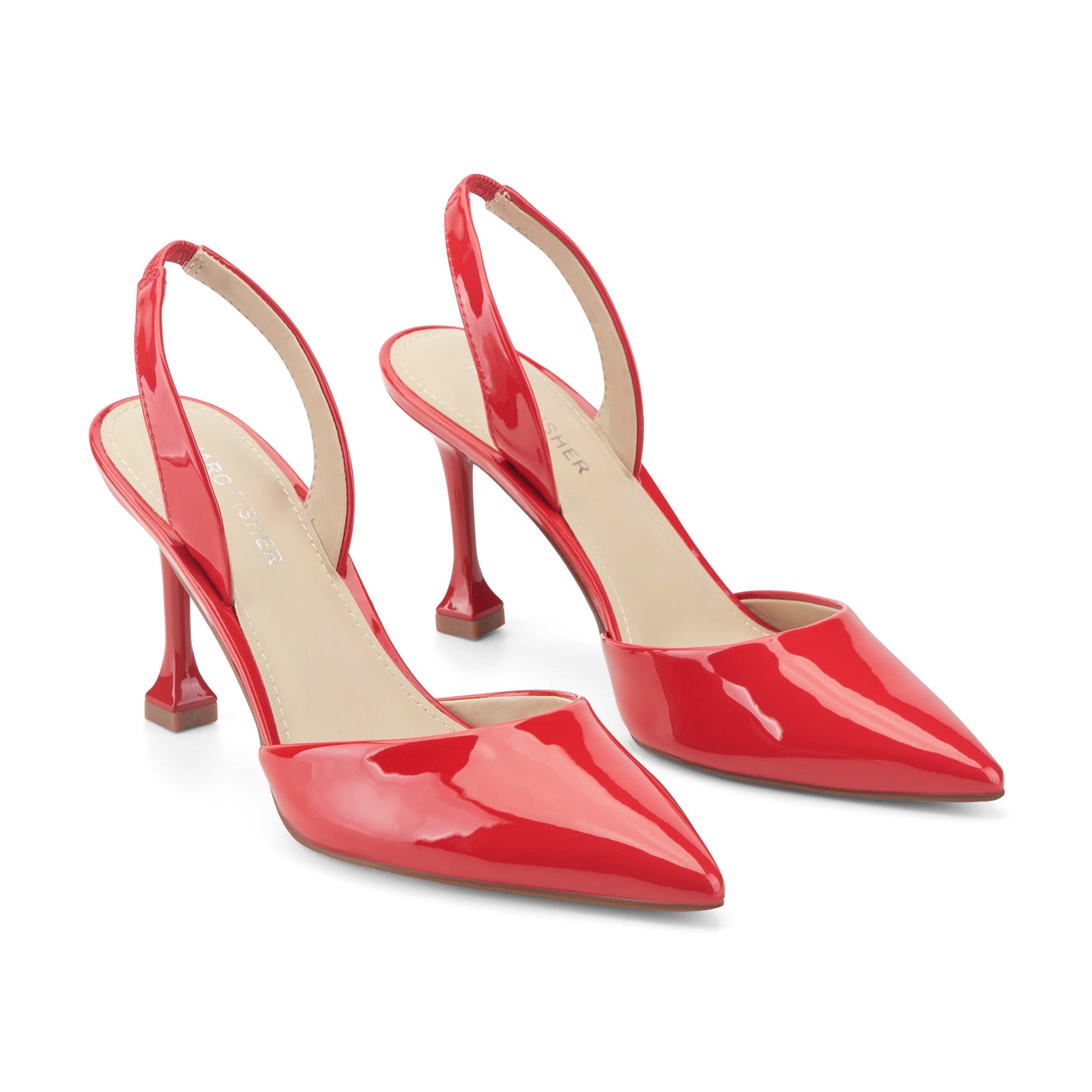 Marc Fisher Hadya Slingback Pump - Medium Red Patent