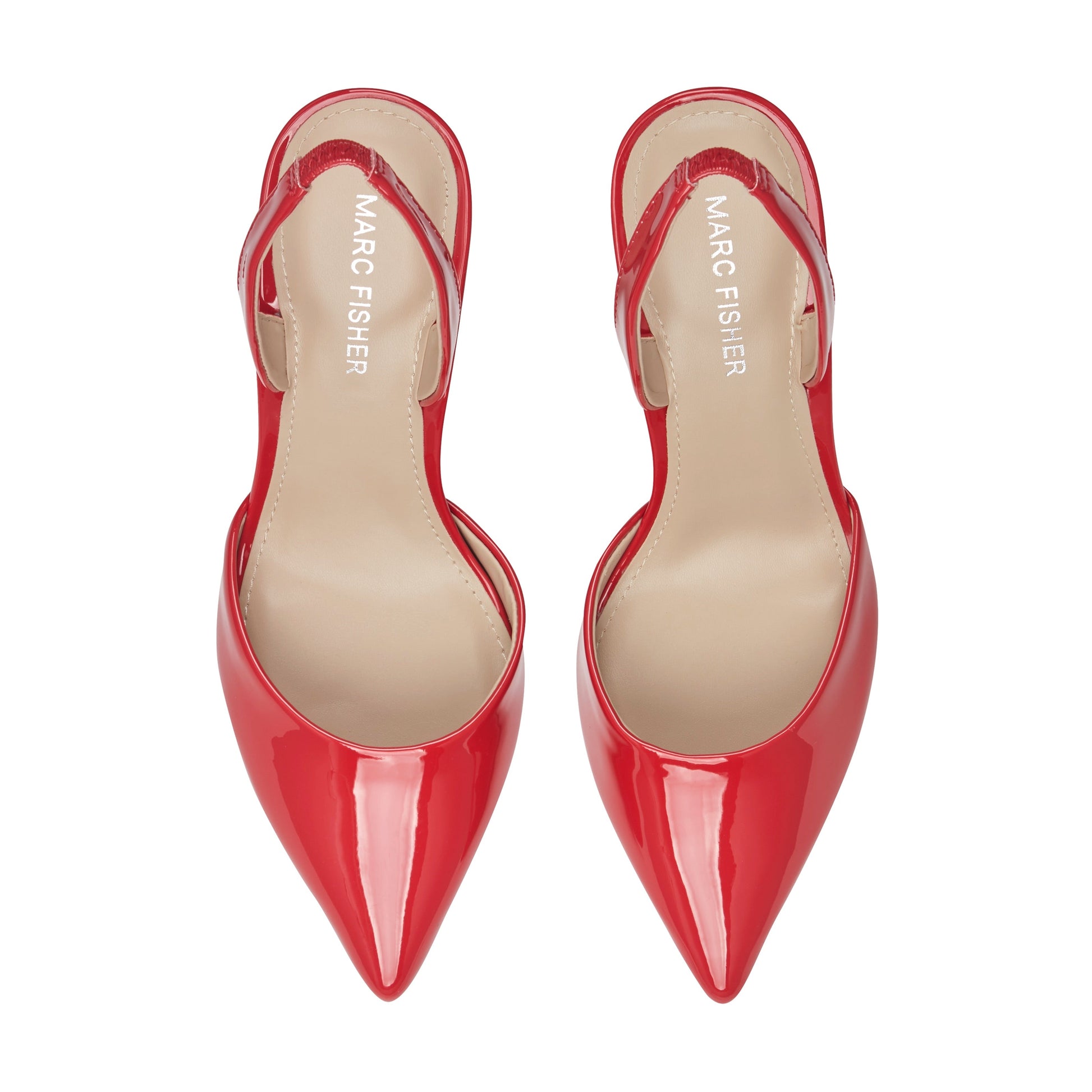 Marc Fisher Hadya Slingback Pump - Medium Red Patent