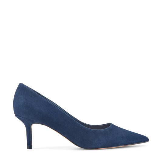 Marc Fisher Alola Pump - Dark Blue Suede