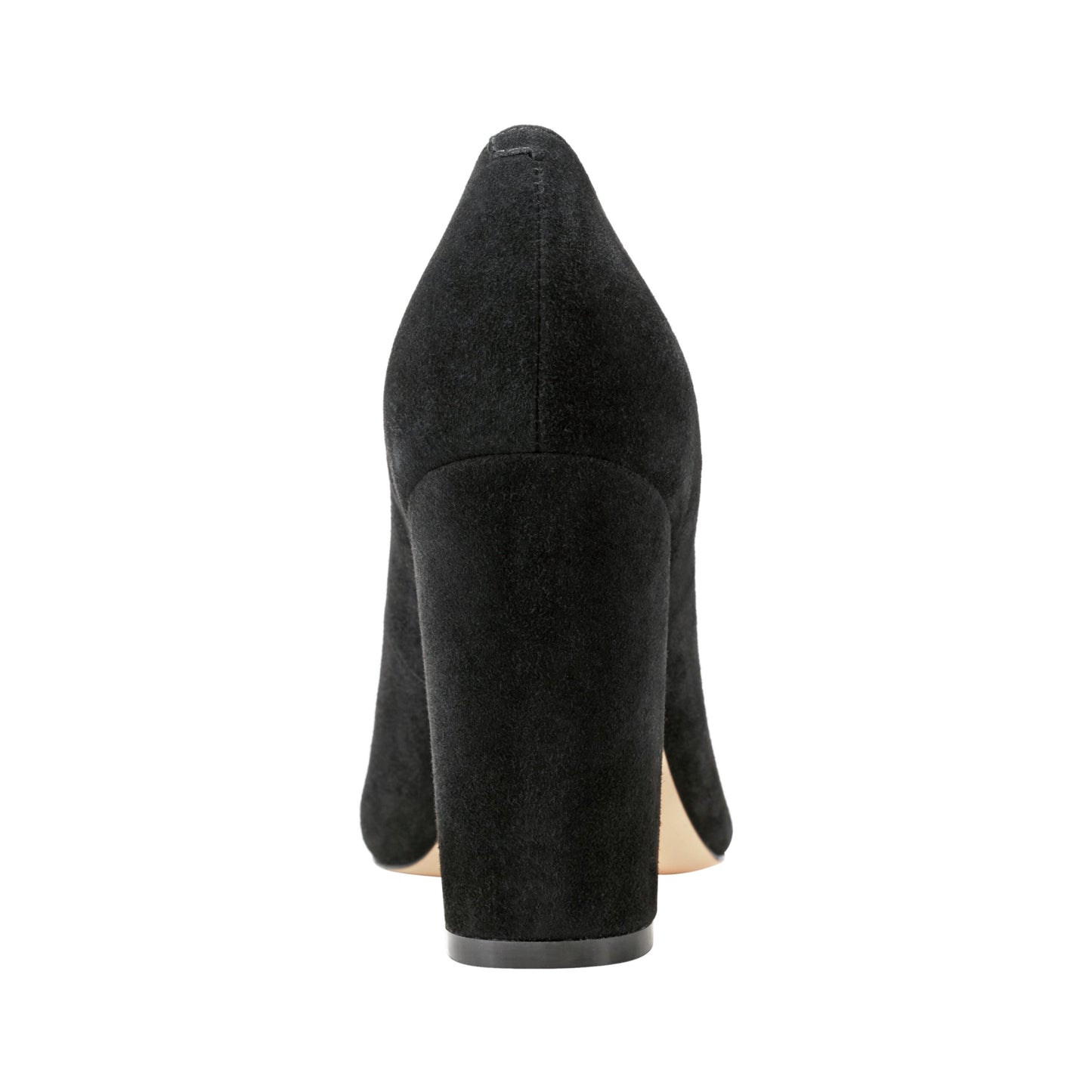Marc Fisher Abilene Leather Block Heel Pointy Toe Pump - Black Suede